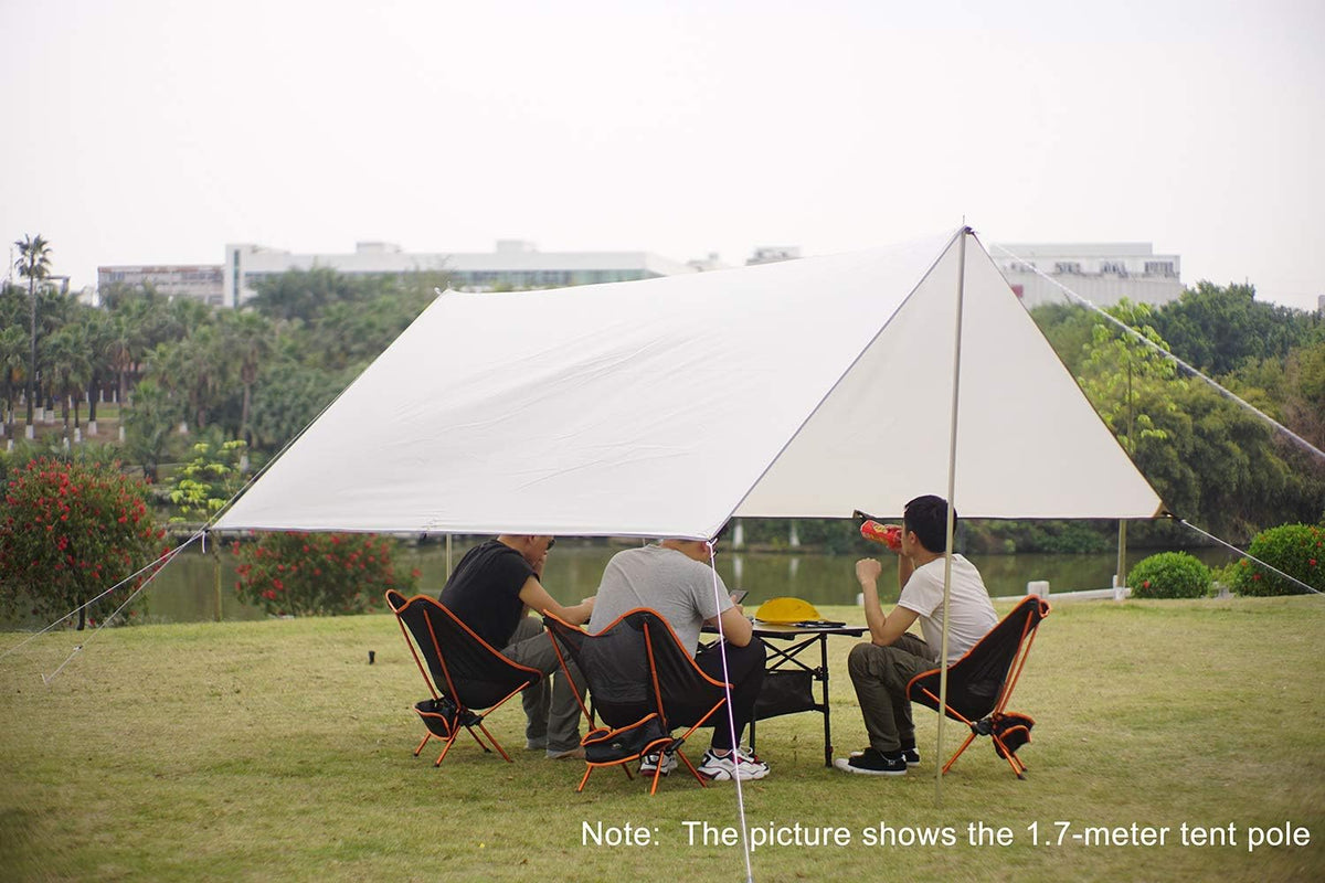Adjustable 4 Section Steel Tent Tarp Poles T2191