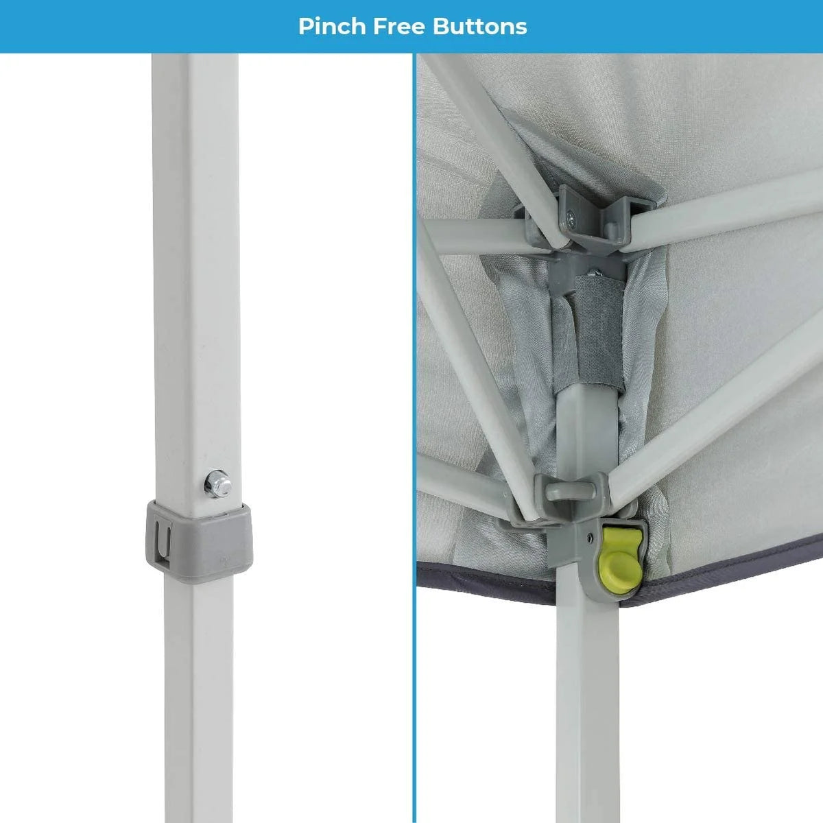 Gray 8 ft x 8 ft Canopy Tent with Carry Bag D669387