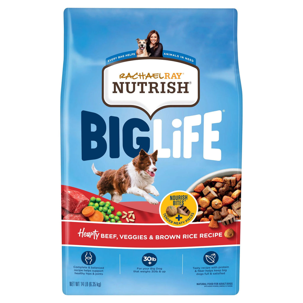 Hearty Beef Veggies & Brown Rice Dry Dog Food 14 lb Bag T925431