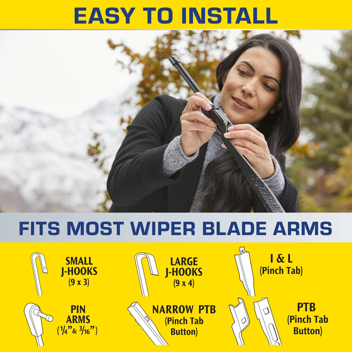 2-in-1 Windshield Wiper Blade C2885