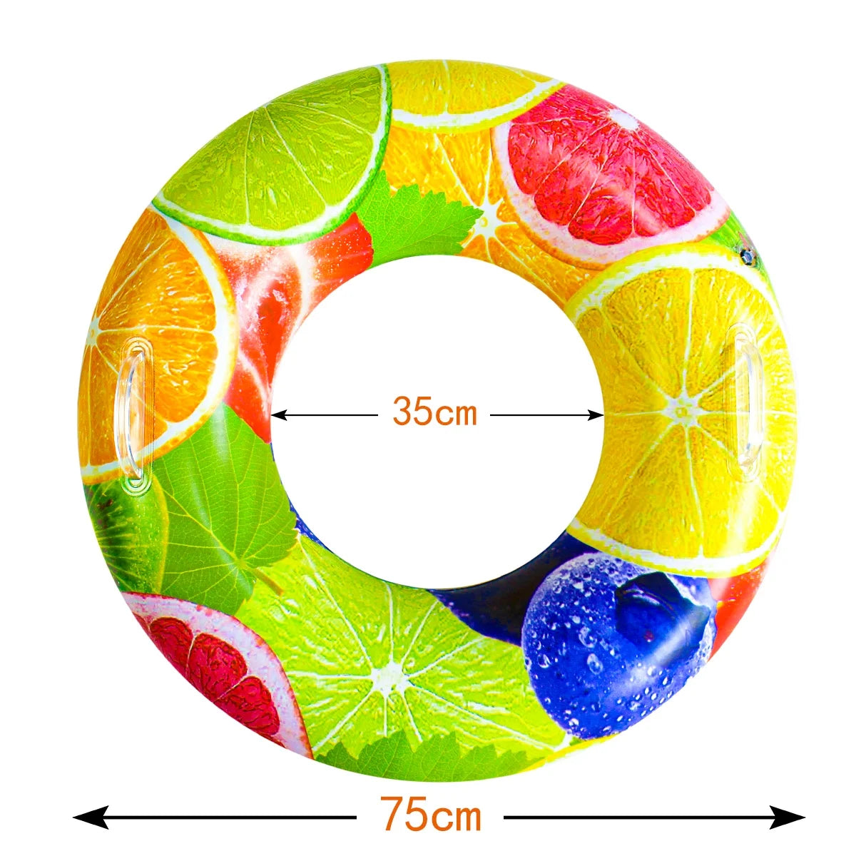 Inflatable Fruit Pool Floats Swimming Rings Water Toys U4475