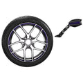 Navy Blue Rim and Mirror Decal Kit Y106