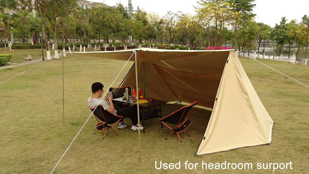 Adjustable 4 Section Steel Tent Tarp Poles T2191