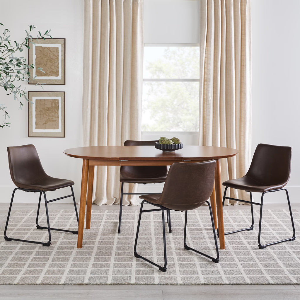 Caramel Solid Wood Oval Dining Table Z9509