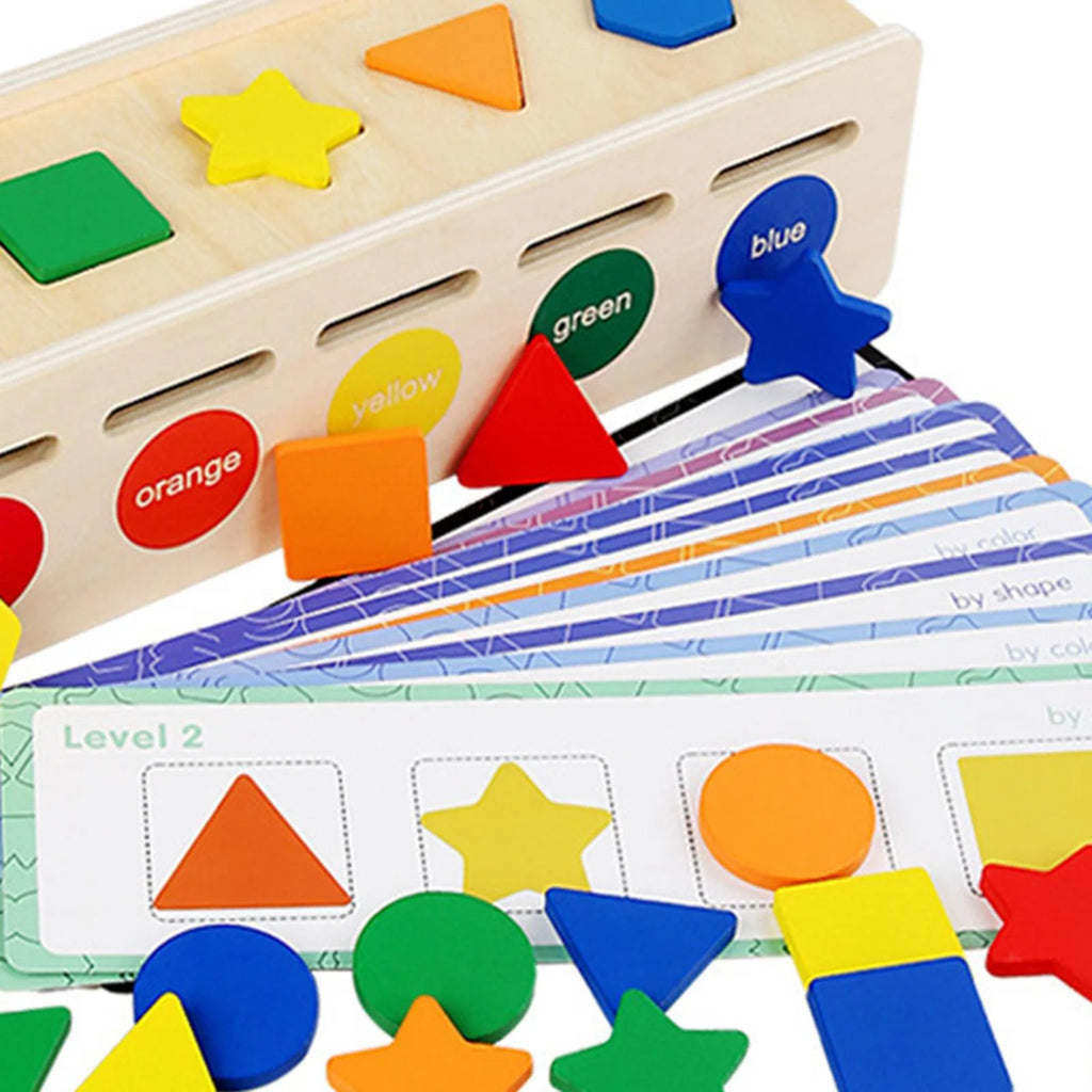 Montessori Geometric Matching Blocks Activity Toy H88792