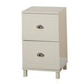 Antique White Two Drawer Filing Cabinet S111