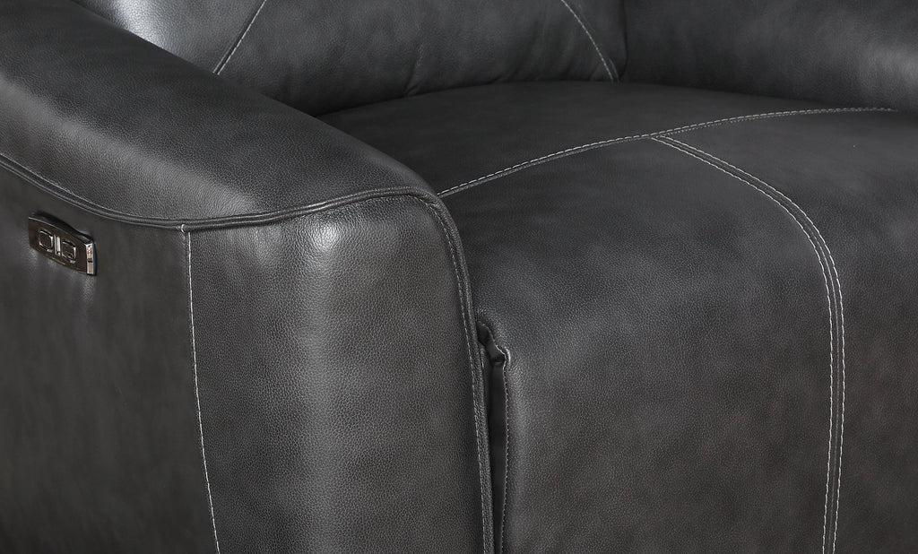 Charcoal Upholstered Loveseat Q9669