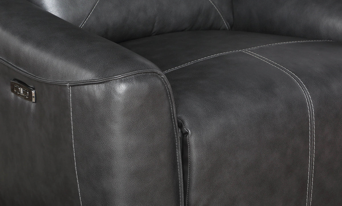 Charcoal Upholstered Loveseat Q9669