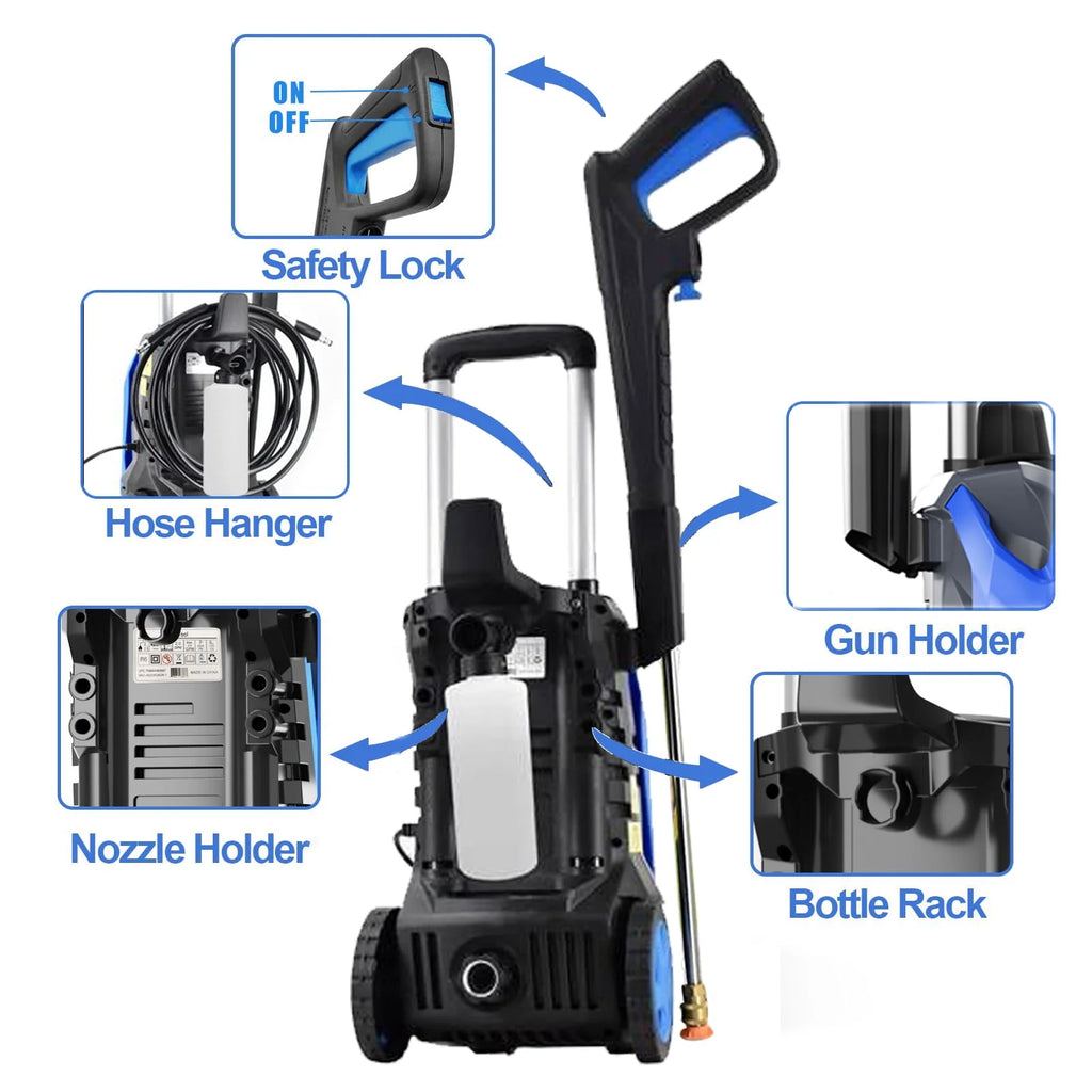 3500 PSI 2.5 GPM Electric Pressure Washer with Foam Cannon G308611
