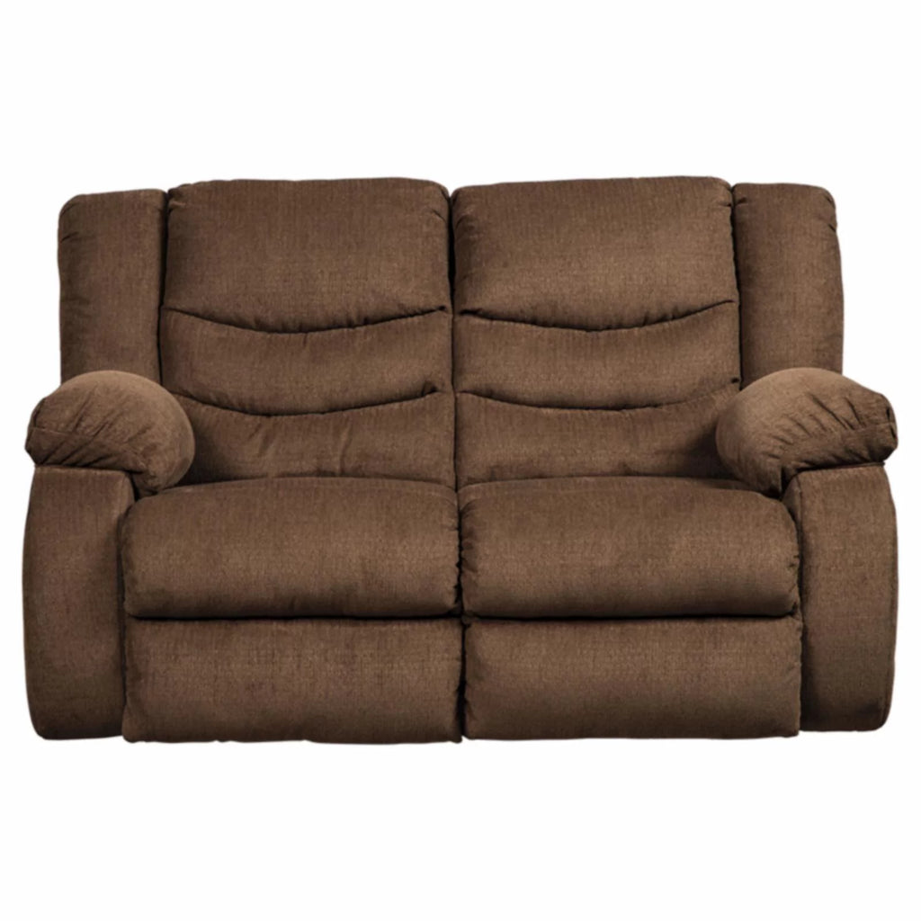 Mocha Reclining Loveseat V48475