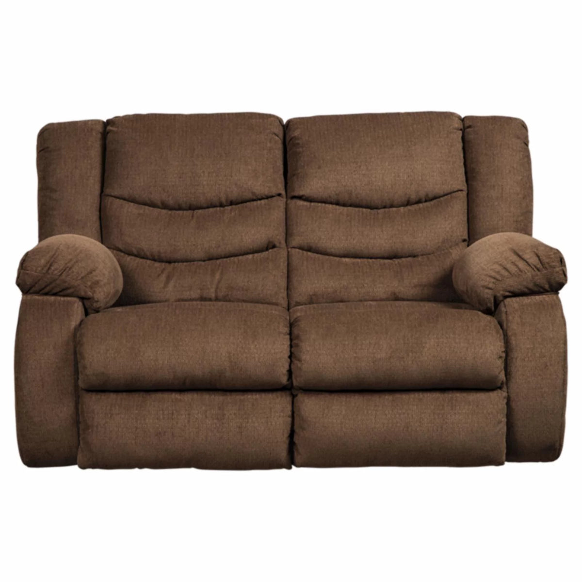 Mocha Reclining Loveseat V48475