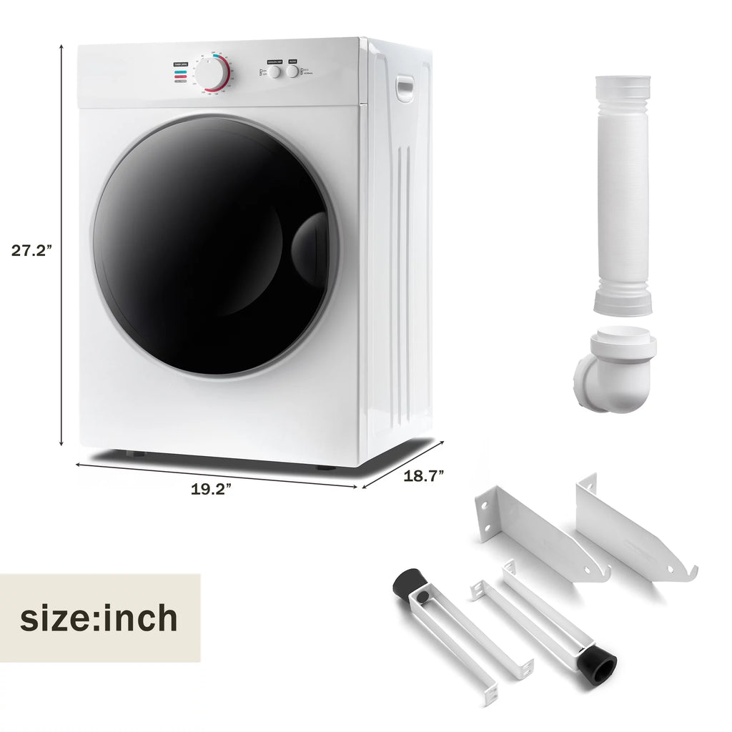 Portable Electric Clothes Dryer, 6.6 LBS, Stainless Steel P847863