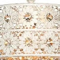 Crystal and Metal Hanging Lamp X9759