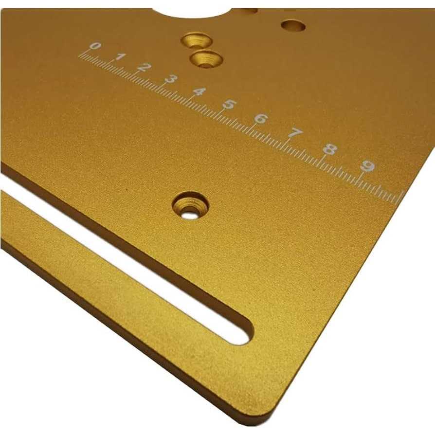Aluminum Router Table Insert Plate with Miter Gauge J634139