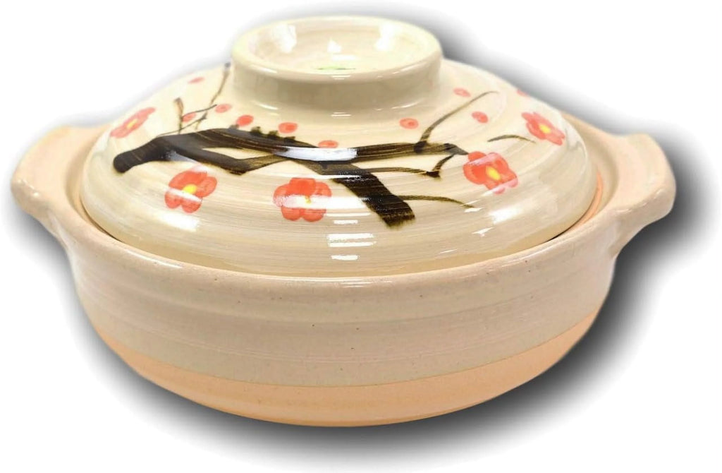 Japanese Donabe Stoneware Casserole with Lid 90 OZ D35490
