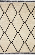 Cream Charcoal 2'7 x 10'0 Rug B9599