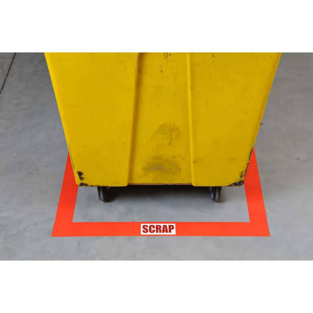 Orange Polyester Label S40562