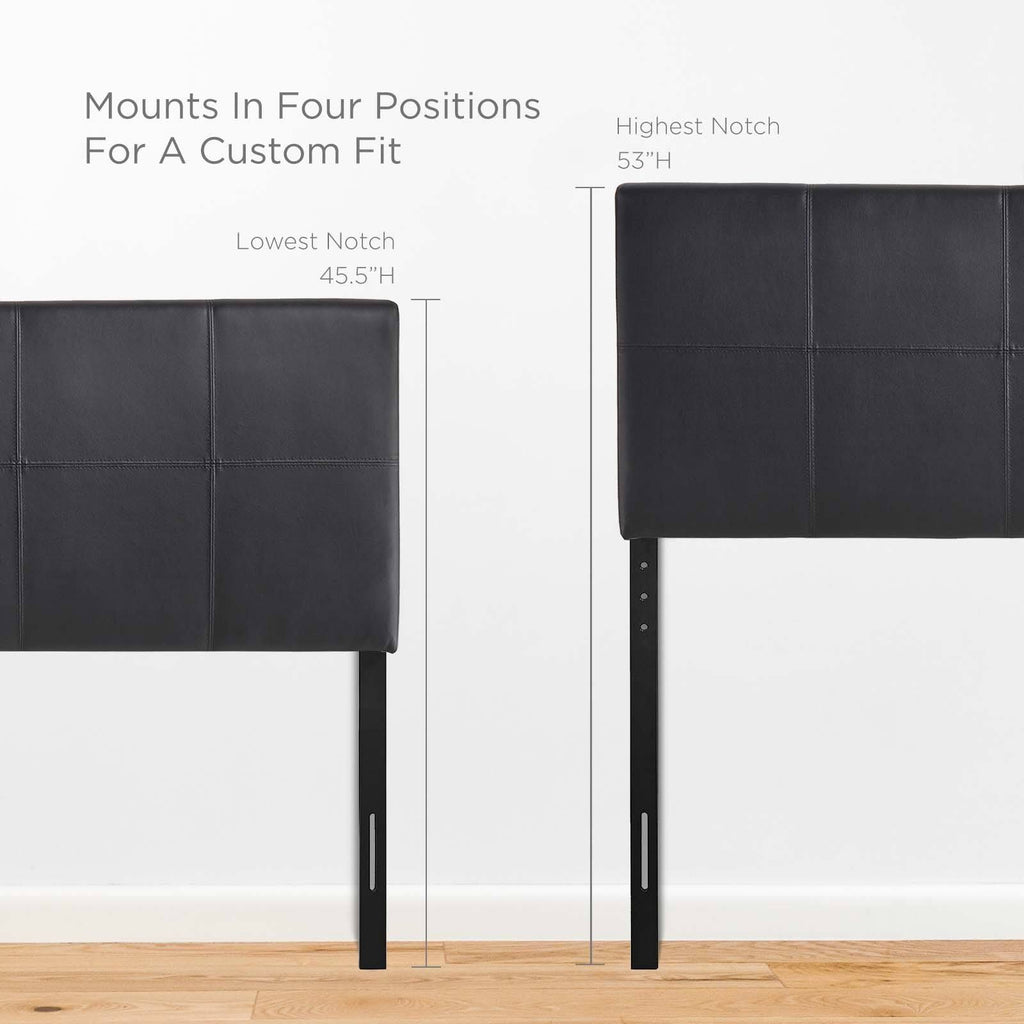 Black Vinyl Headboard G260