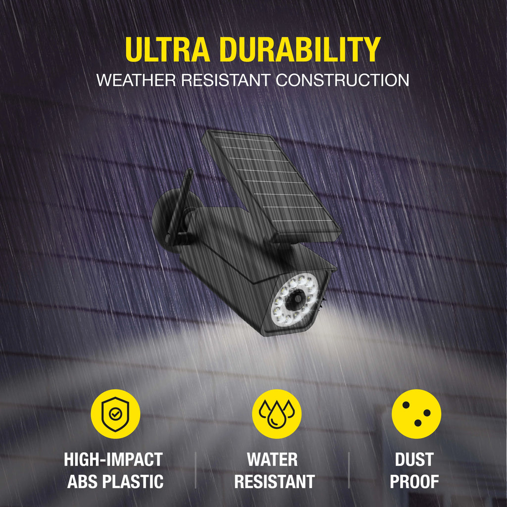 Solar Motion Security Light, Black, 800 Lumens M23274