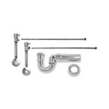 Matte Black Lever Handle Lavatory Angle Supply Kit with P-Trap Q82141