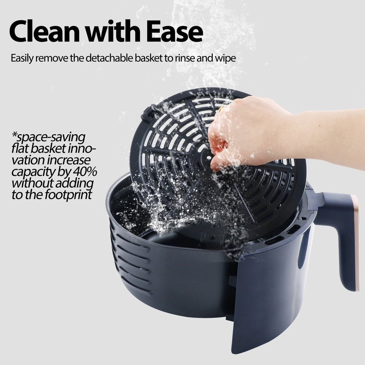 4.7 Quart Navy Blue Mechanical Air Fryer K282144