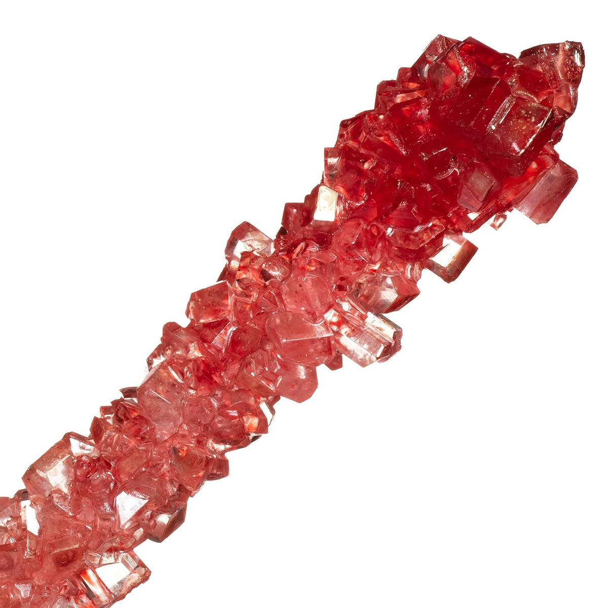 24 Individually Wrapped Gold and Red Rock Candy Sugar Sticks N6938
