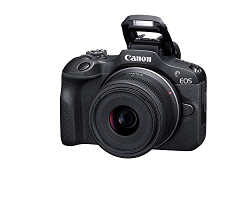 Black Mirrorless Camera with RF-S18-45mm Lens Kit, 24.1 Megapixel, 4K Video C374434