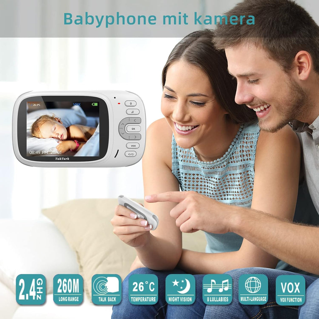 Baby Monitor with Camera and Audio, No WiFi, Night Vision U9139
