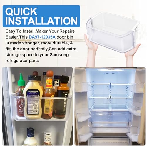 Door Bin Compatible with Samsung Refrigerator Door Shelf D252897