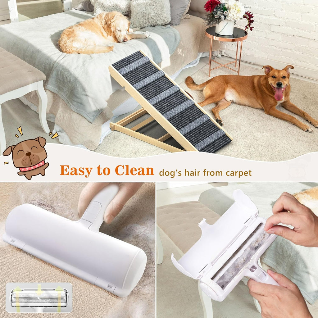 Portable Pet Ramp with 7 Adjustable Heights, Non-Slip, Hold up to 150 LBS P217