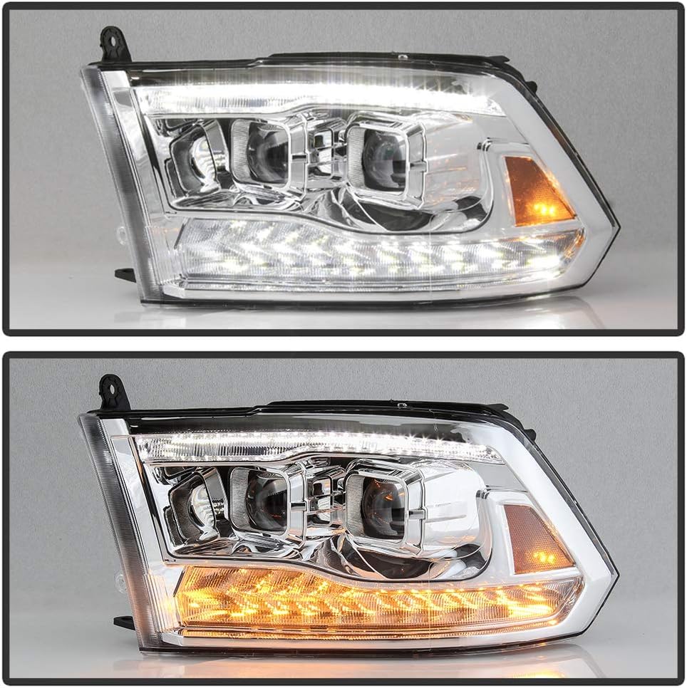 Chrome Housing LED Projector Headlights Assembly T20054