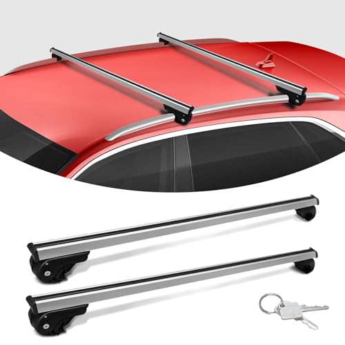 Universal Aluminum Roof Rack Cross Bars with 2 Locks D81827