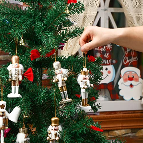 10 Pcs Wooden Nutcracker Ornaments 5 Inch W655034