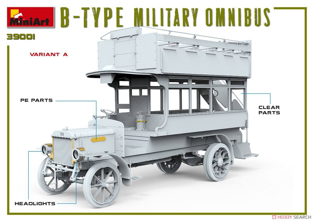 1/35 Scale B-Type Military Omnibus Model Kit C539