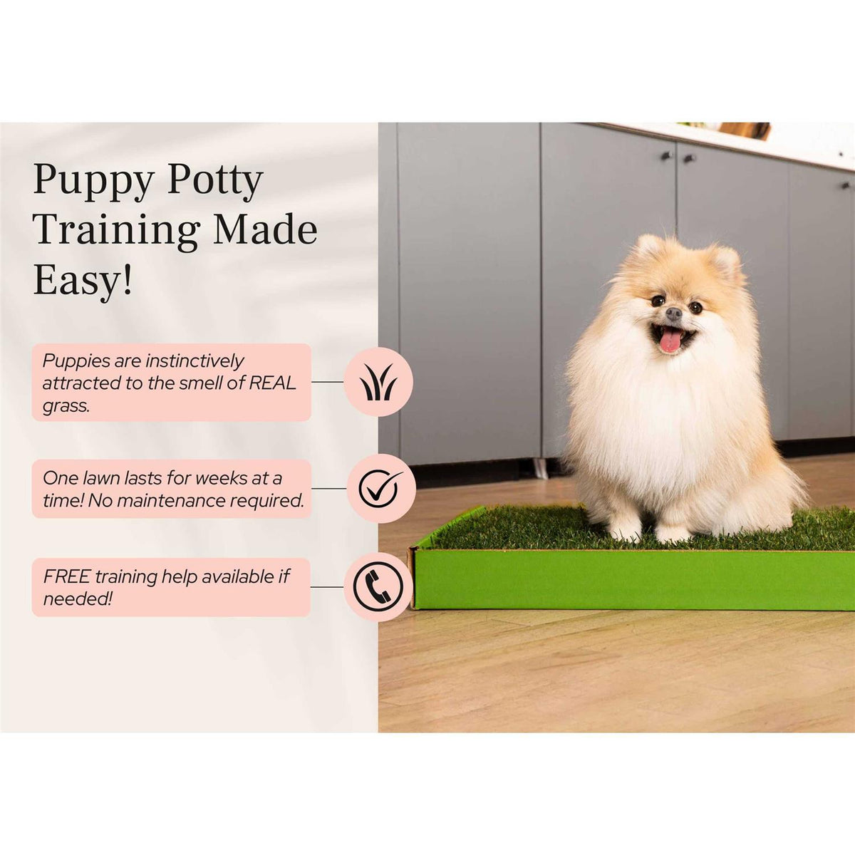 Real Grass Puppy Pee Pads I7462