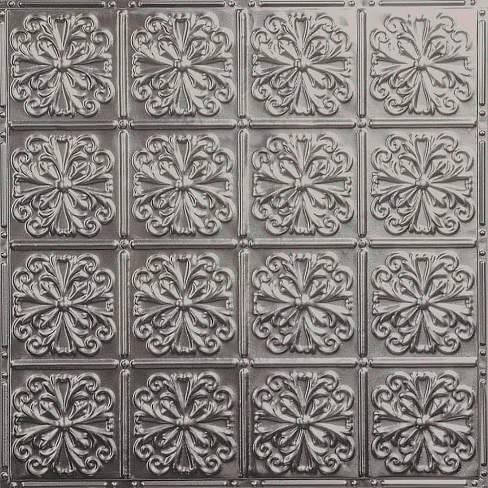 Tin Backsplash 5-Pack Kit (2-Ft x 2-ft) in Stainless Steel K910248