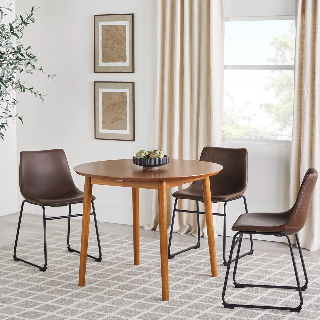 Caramel Solid Wood Oval Dining Table Z9509
