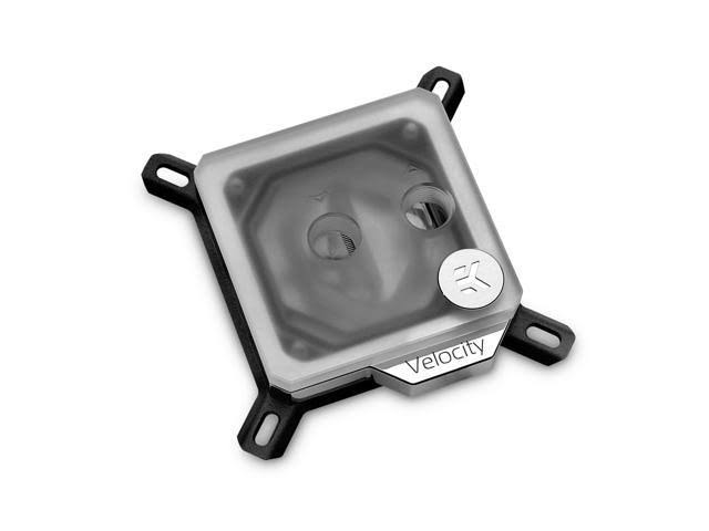 Nickel + Frosted Acryl Water Block V62623