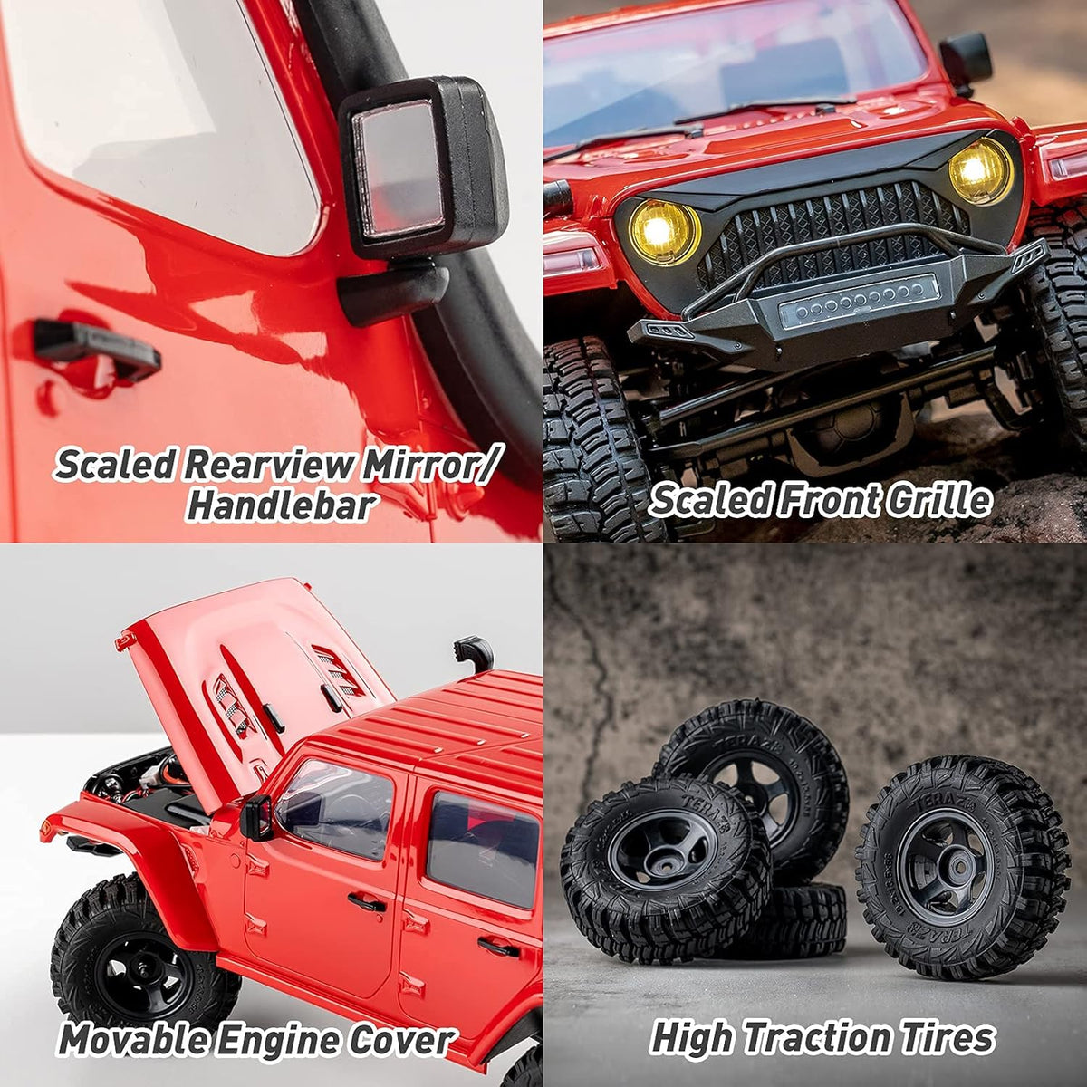 1/18 Scale RC Crawler Off Road Truck with Battery Charger I67100