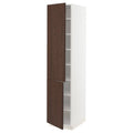 White High Cabinet with Shelves, 2 Doors U4605