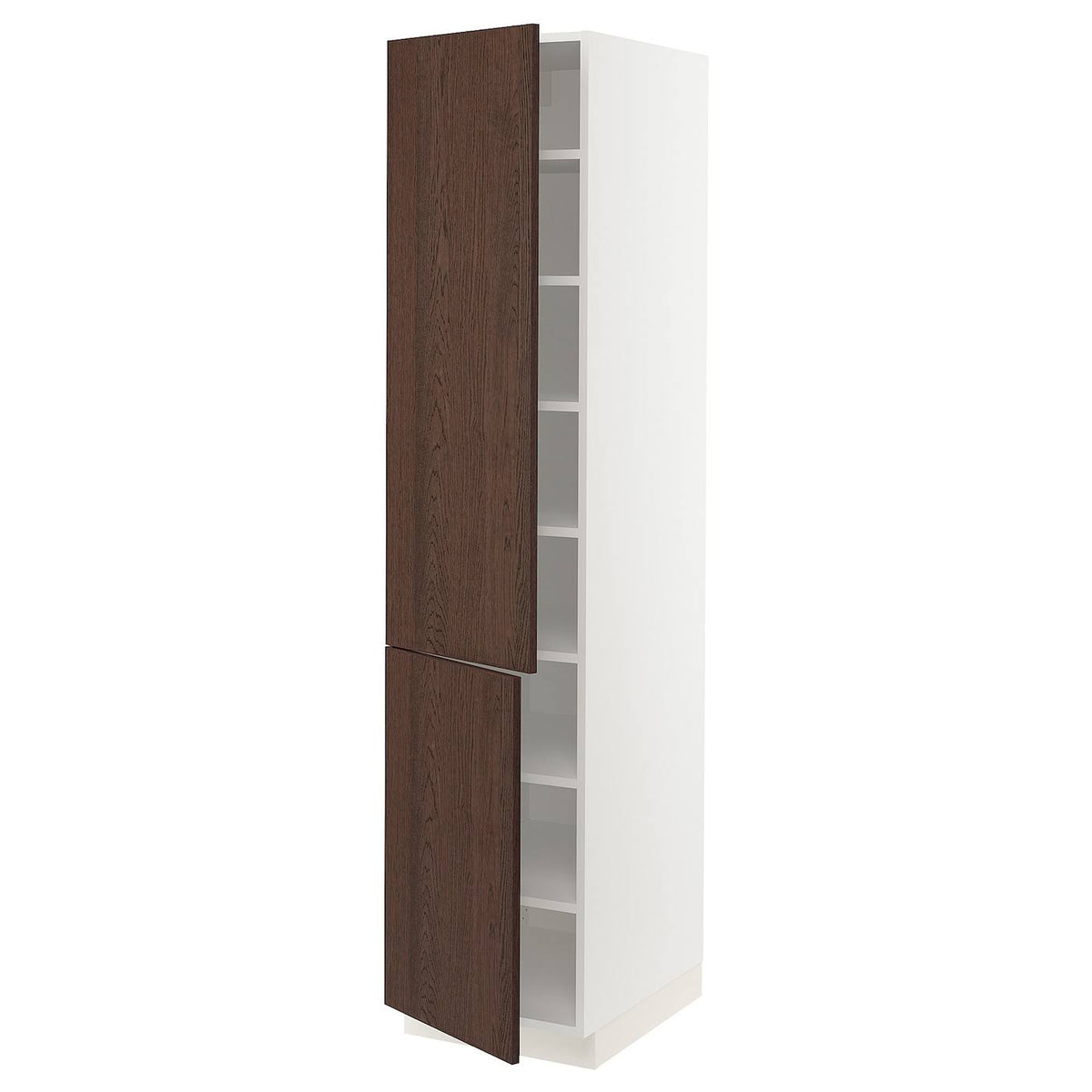 White High Cabinet with Shelves, 2 Doors U4605