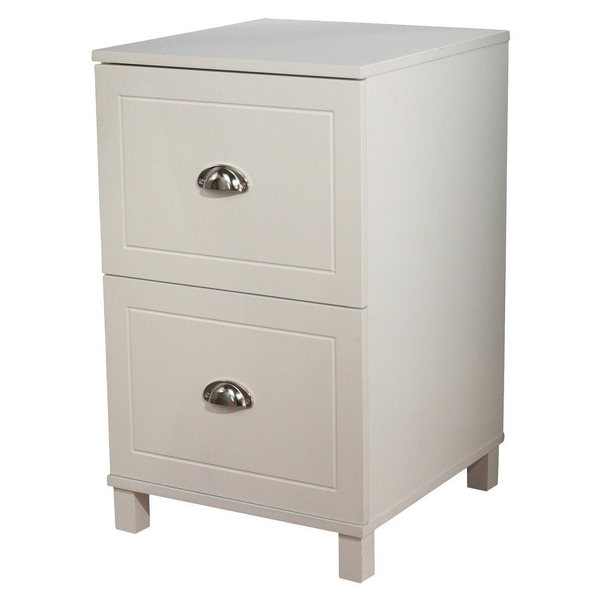 Antique White Two Drawer Filing Cabinet S111