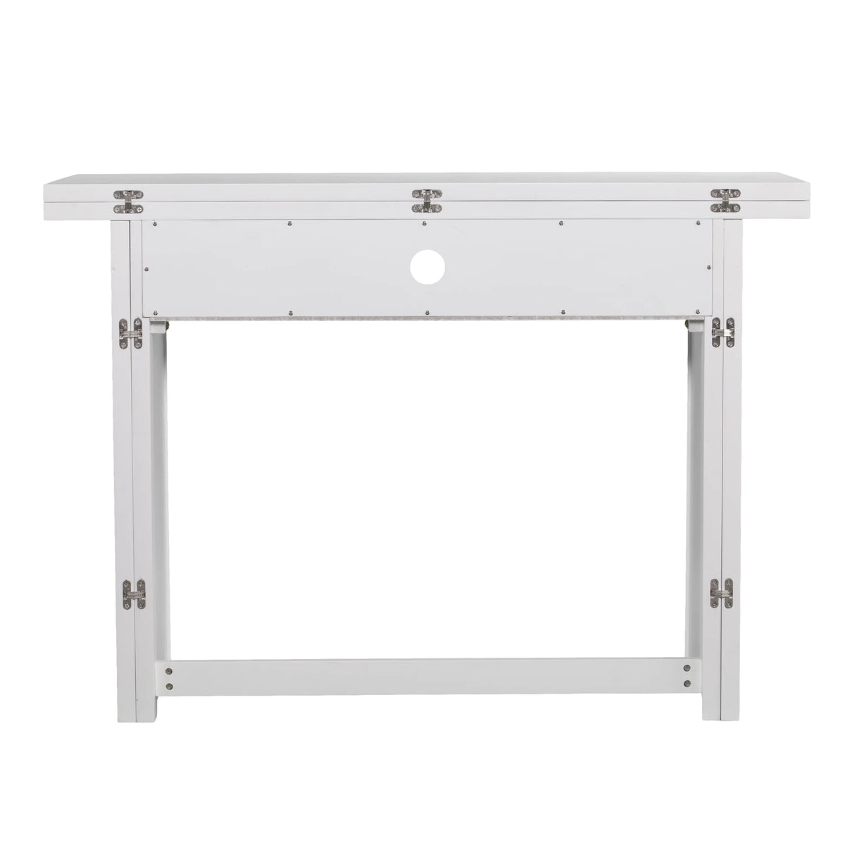 White Wood Console Table to Dining Table J772718