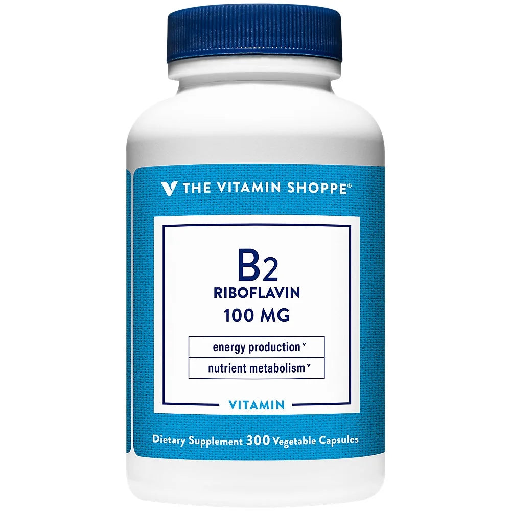 Vitamin B2 Riboflavin 100mg Gluten Free 300 Capsules M482