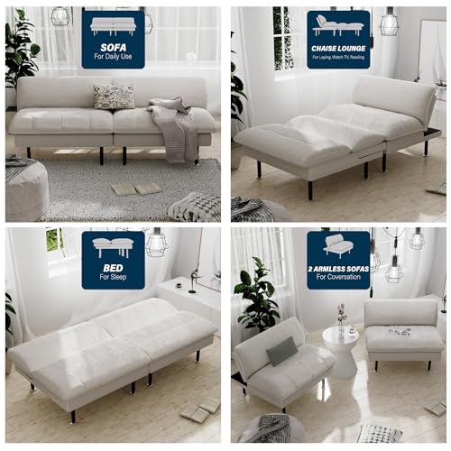 Green 4 in 1 Convertible Futon Sofa Bed H343317