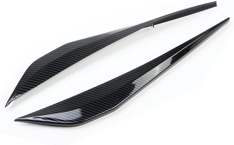 Carbon Fiber Look Cover Trims Front Bumper Bottom Corner for 2014 2015 2016 2017 2018 Chevrolet Corvette C7 J167