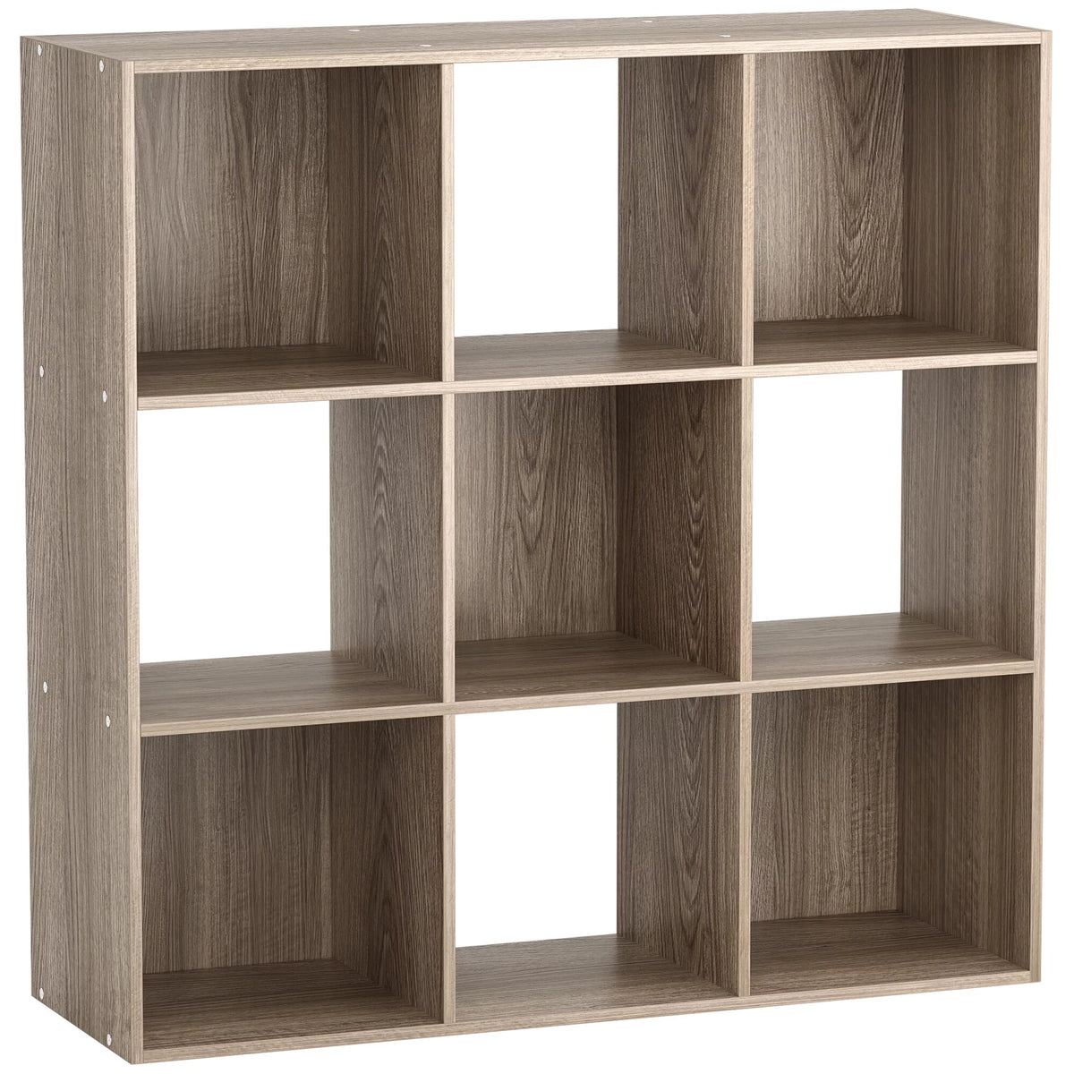 9 Cube 3 Tier MDF Bookshelf Brown M39197