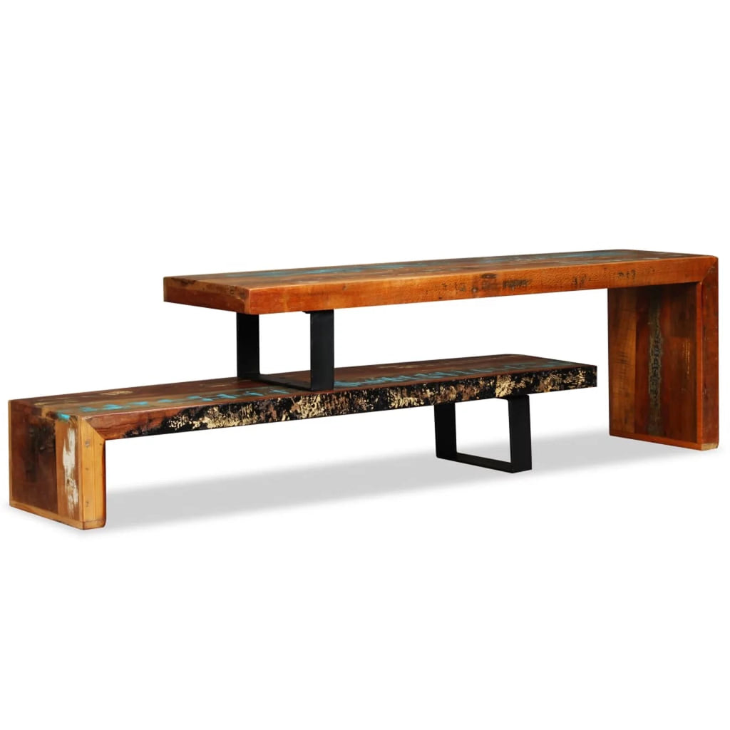 Solid Reclaimed Wood TV Stand Q8737