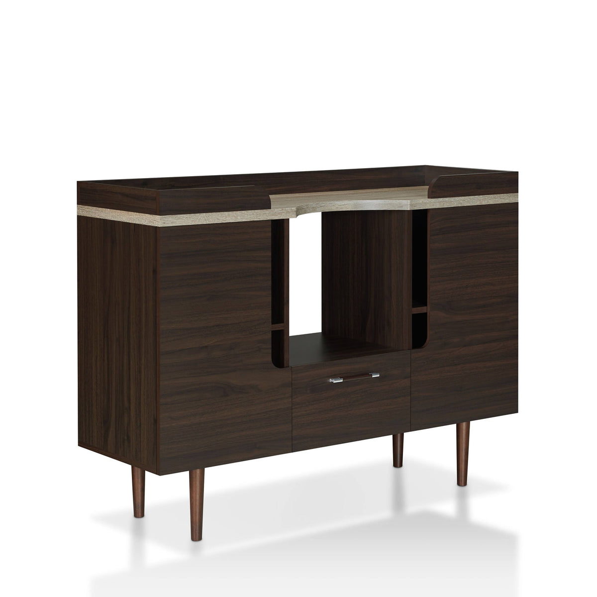 Mid-Century Modern Wenge Buffet Server, Brown E310