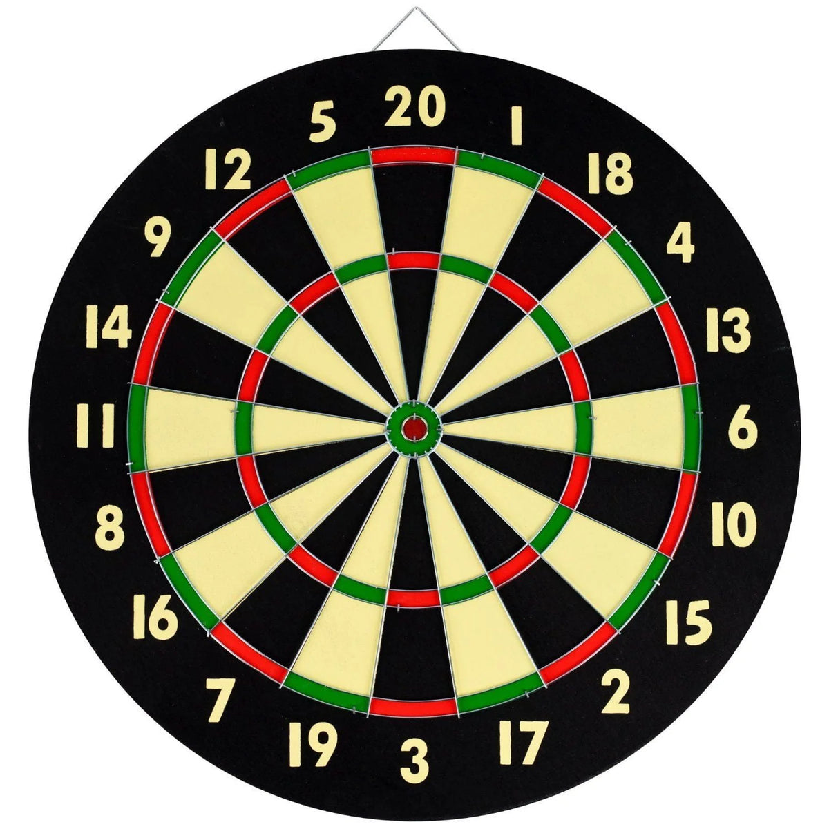 Dart Board with 6 Brass Darts 16.5 inch J5323